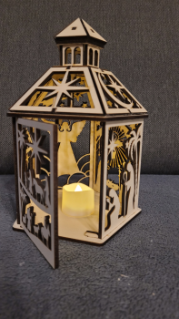 Weihnachtslaterne 'Krippenmotive'